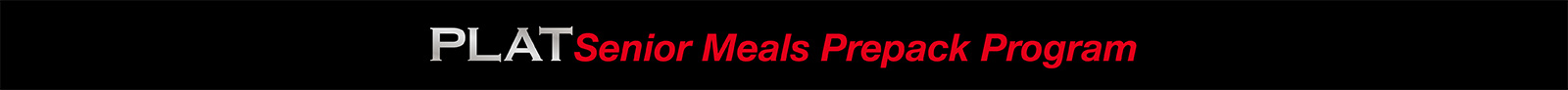 Senior Meals Prepack Program